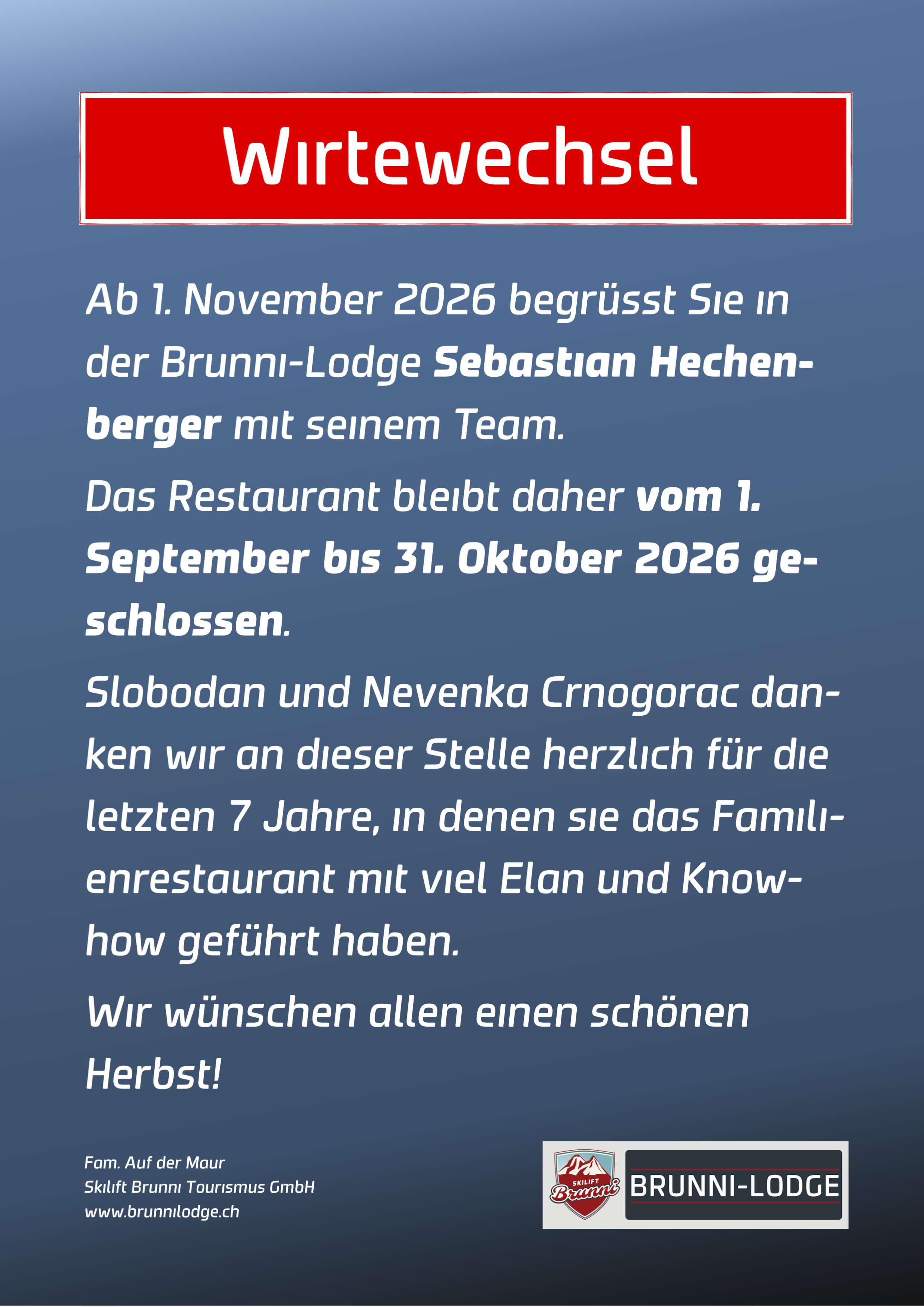 Wirtewechsel