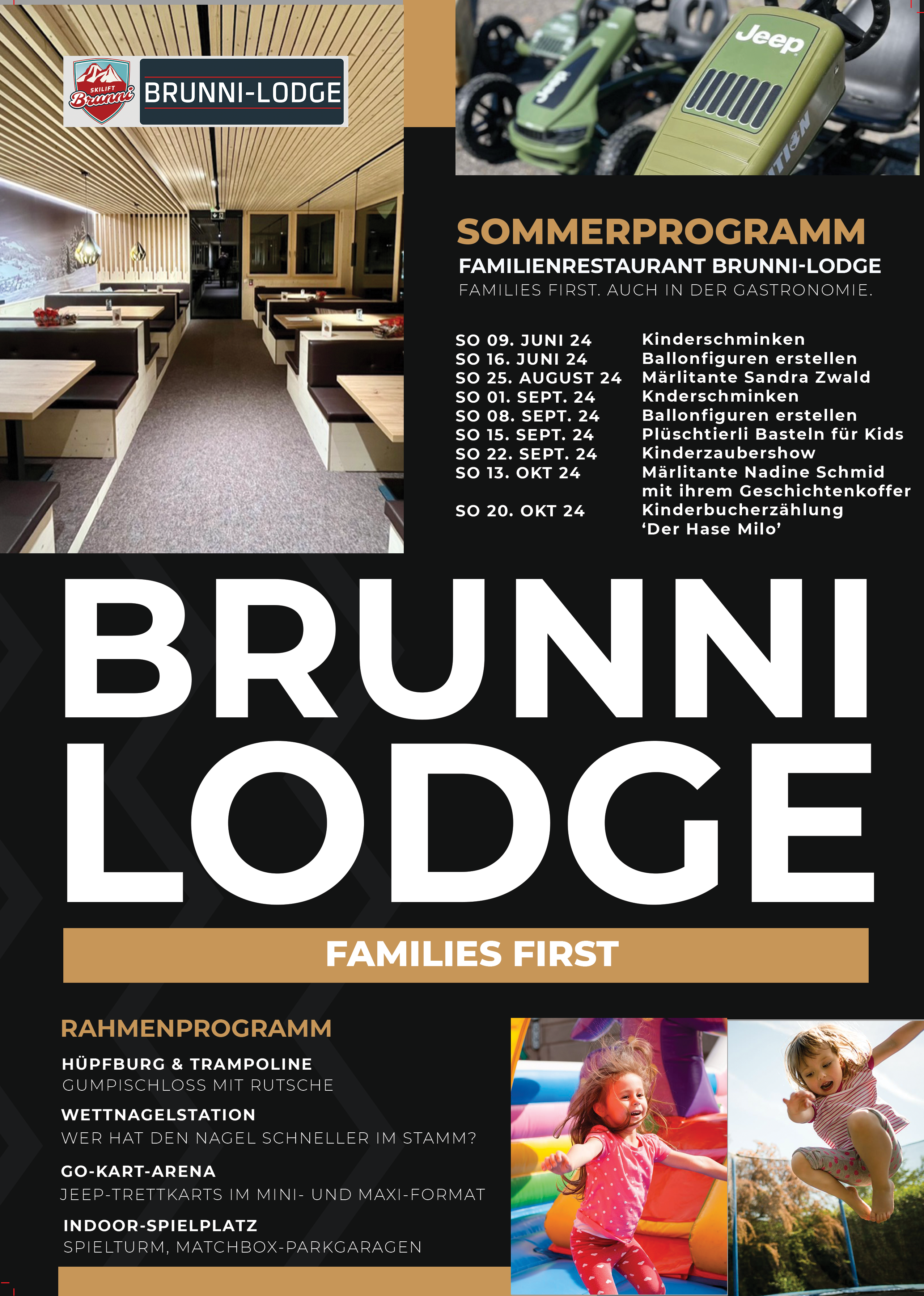 Sommerprogramm Brunni-Lodge